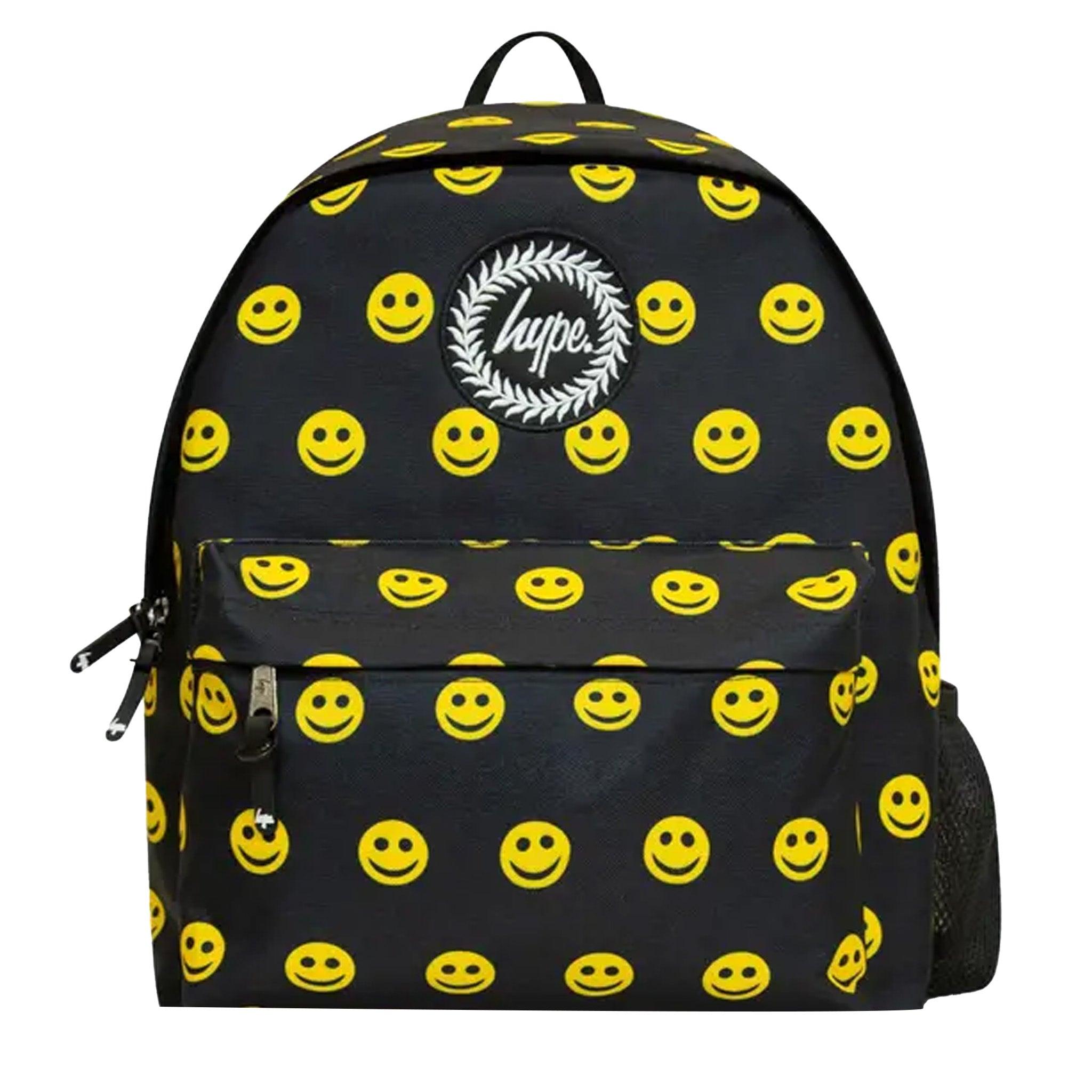 Hype Smile Iconic Zwart/geel Rugzak