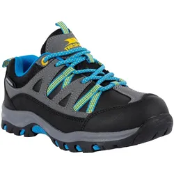 Trespass, Jungen, Wanderschuhe, GILLON II halbhohe Kinder-Wanderschuhe (35), Blau, Grau, Schwarz