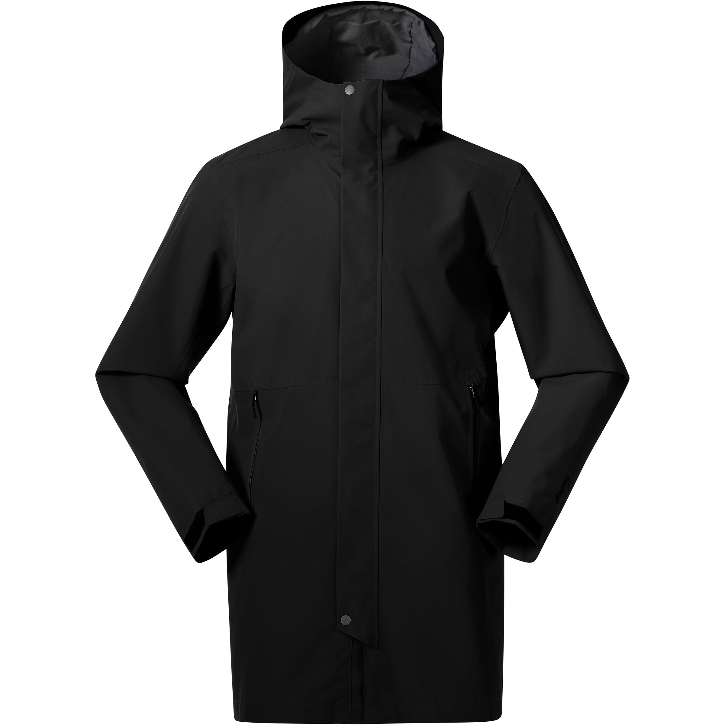 Bergans Urban 2L Mantel Herren Parkas & Mäntel schwarz Größe L Lifestyle Elastisch Wasserabweisend