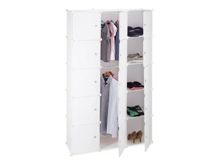 Relaxdays Regalsystem Kleiderschrank 11 Fächer