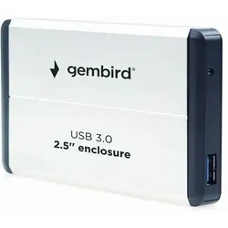Gembird EE2-U3S-2-S Speicherlaufwerksgehäuse HDD-Gehäuse Silber 2.5"