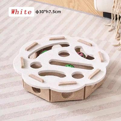 Inspired Finds Sisal Cat Scratching Post For Indoor Cats Interactive Kitten Exercise & Entertainment Toy khaki Round