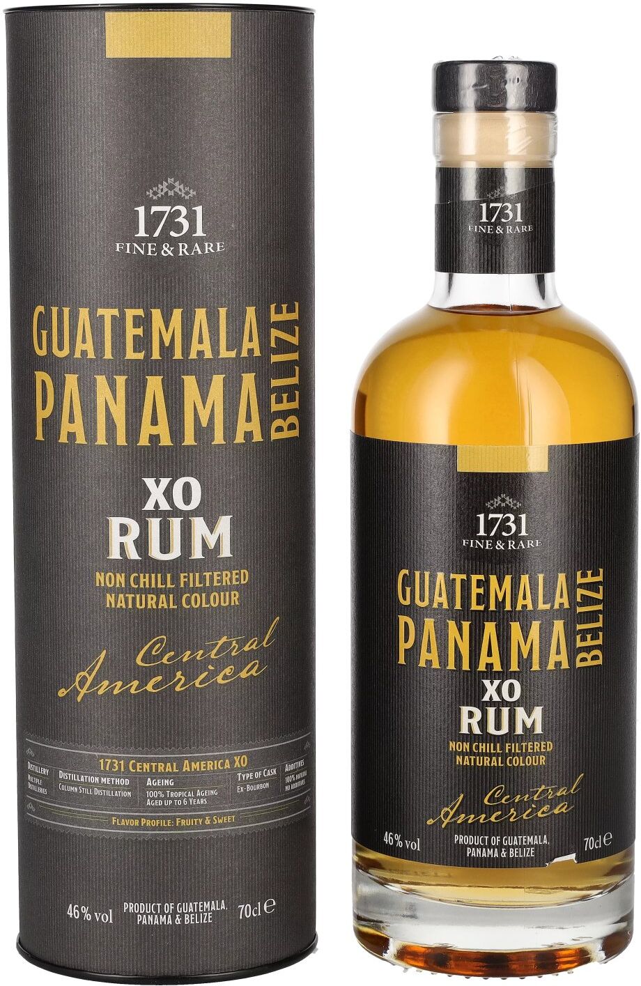 1731 Fine & Rare GUATEMALA PANAMA BELIZE XO Central America Rum 46% Vol. 0,7l in Geschenkbox