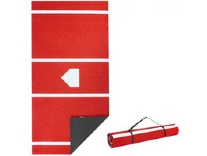VEVOR Baseball-Schlagmatte Trainingsmatte (366 x 183 cm) Trainingspad Schlagkäfigmatte, Baseballmatte mit Home Plate & Anti-Fade-Rasen, tragbare Trainingshilfe Softballmatte Outdoor, Rot