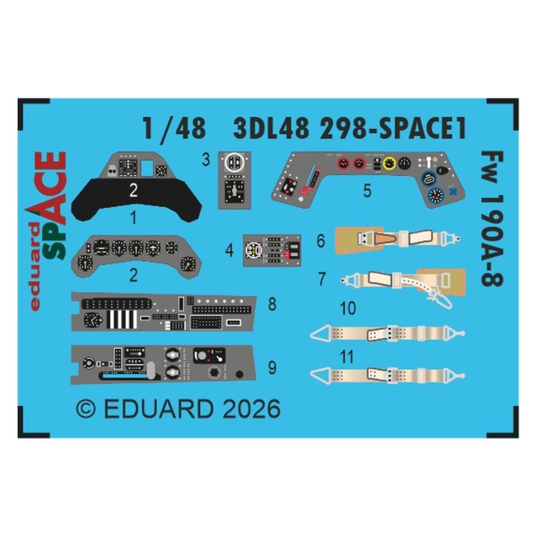 Eduard Fw 190A-8 SPACE for Hobby Boss (3DL48298)