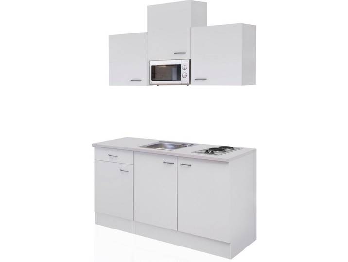 Flex-Well Pantryküche Wito, Gesamtbreite 150cm, mit Mikrowelle und Kochfeld, viele Farbenvarianten