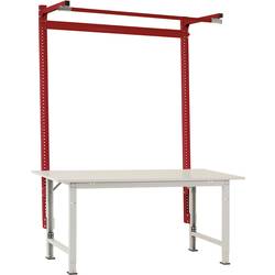 Manuflex AS1603.3003 Aufbauportal mit Ausleger in Rubinrot RAL 3003, für PACKPOOL Spezial mit Breite von 1500 mm