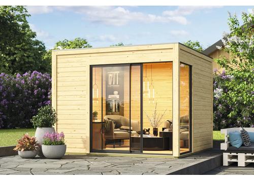 Gartenhaus Karibu Doca 1 inkl. Fußboden, Unterkonstruktion 308 x 308 cm natur