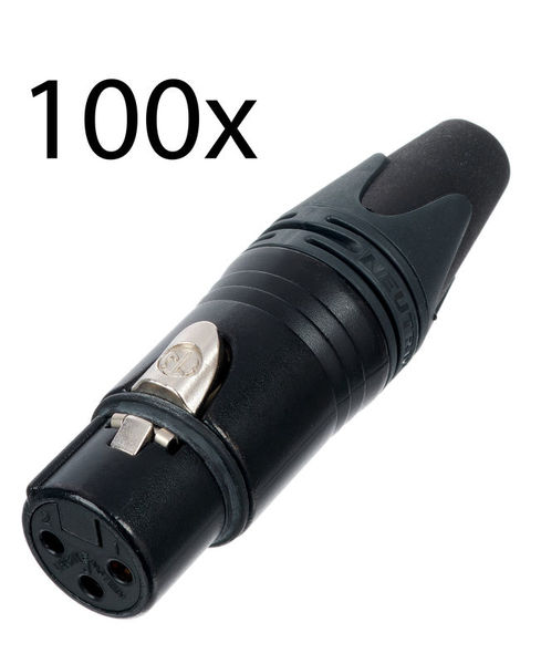 Neutrik NC3 FXX-B 100x nero