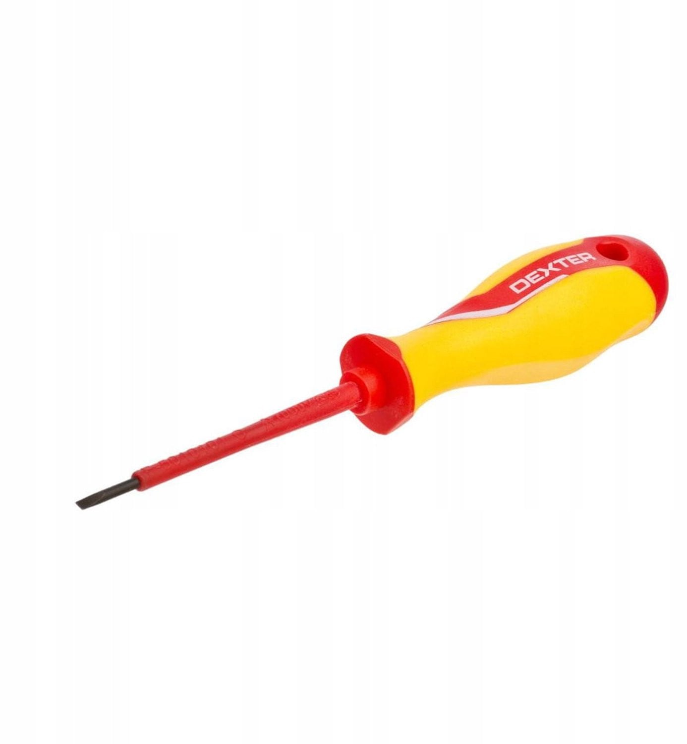 Dexter Schroevendraaier 1000V Plat 2.5 x 75 mm met Soft Grip