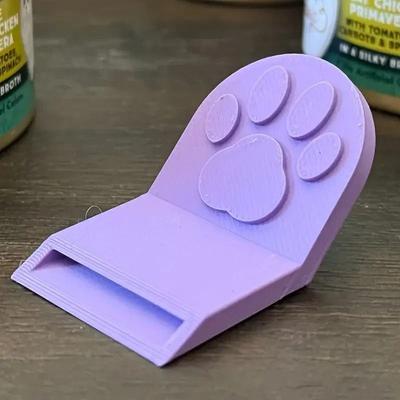Uplift Picks Ergonomic Pet Food Can Opener Easy Grip Non Slip Tool For Cat And Dog Food purple