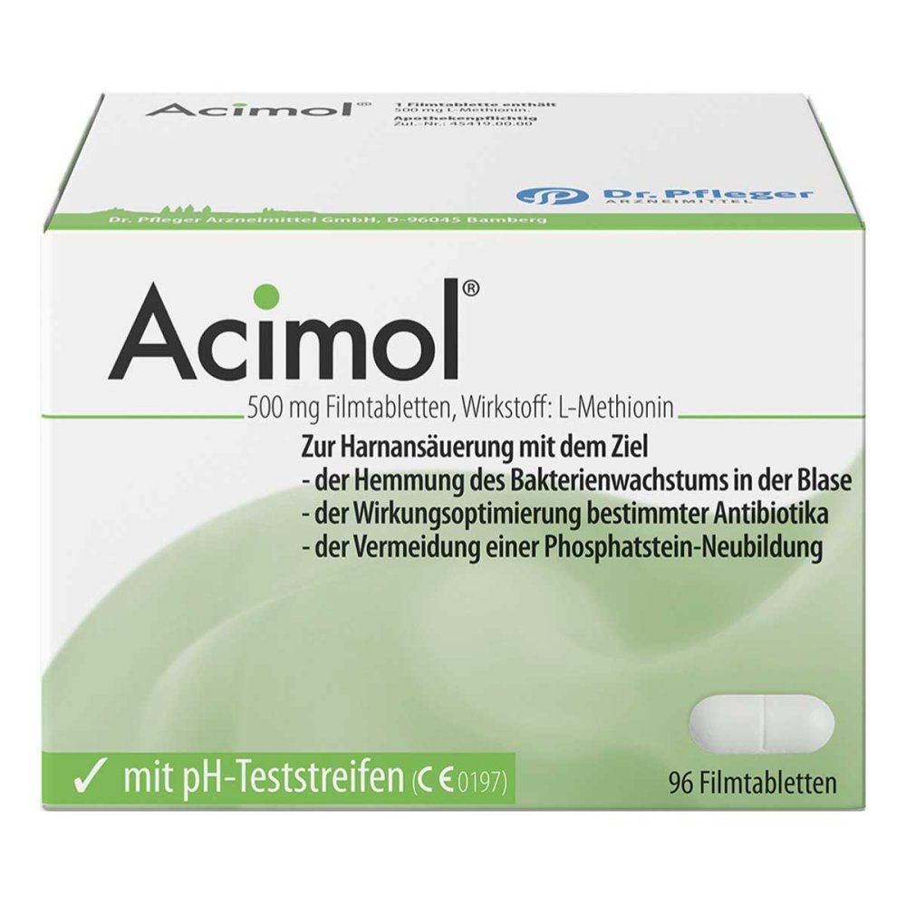 Dr. Pfleger Arzneimittel GmbH Acimol mit pH Teststreifen Filmtabletten 02766309