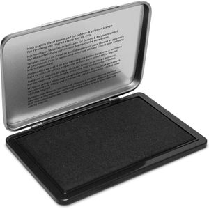 Trodat Stempelkissen 9073M Imprint, für Büro, schwarz, 12,5 x 8 cm, Metallgehäuse