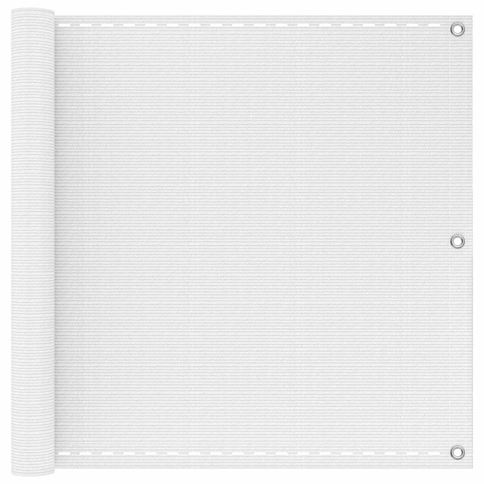 Syfax Balkonscherm Rechthoekig HDPE en Aluminium Wit 90 x 800 cm