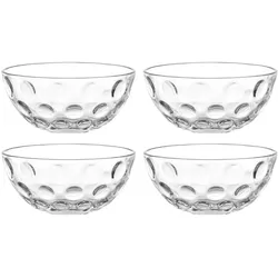 Leonardo CUCINA OPTIC 4er Set 14 cm, Schüssel + Schale, Transparent