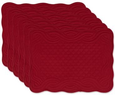 DII French Blue Quilted Farmhouse Placemat (Set of 6)