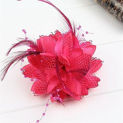 feder braut haarnadel headwear hochzeit tanz haarschmuck kopf blume handgelenk tragen blume diy kopf blume