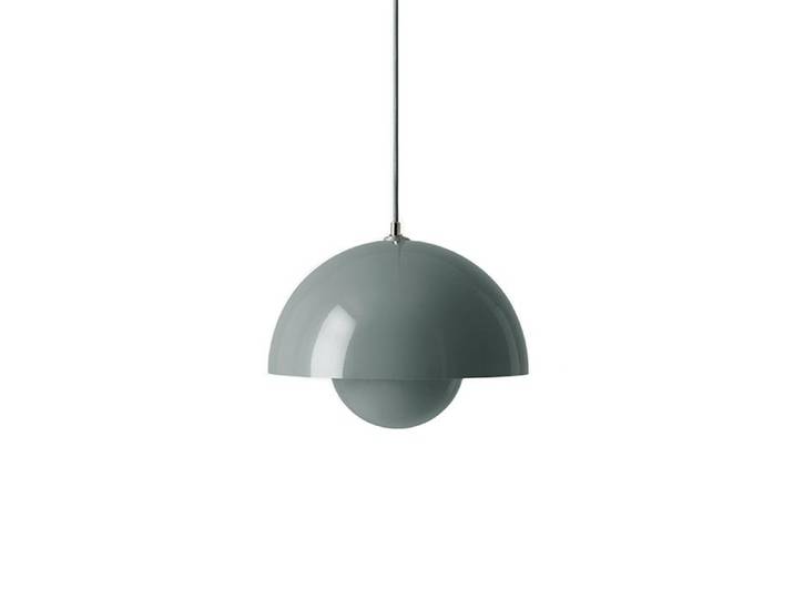 &TRADITION lampe à suspension FLOWERPOT VP2 (Bleu pierre - Aluminium verni)