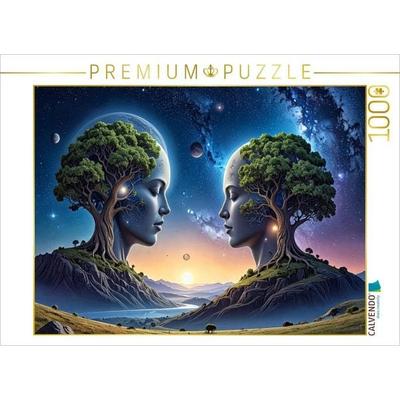 CALVENDO Puzzle Synthese: 'Am Ende fügen sich alle Fragen zu einem einzigen Bild zusammen.' | 1000 Teile Lege-Größe 64x48cm Foto-Puzzle für glückliche