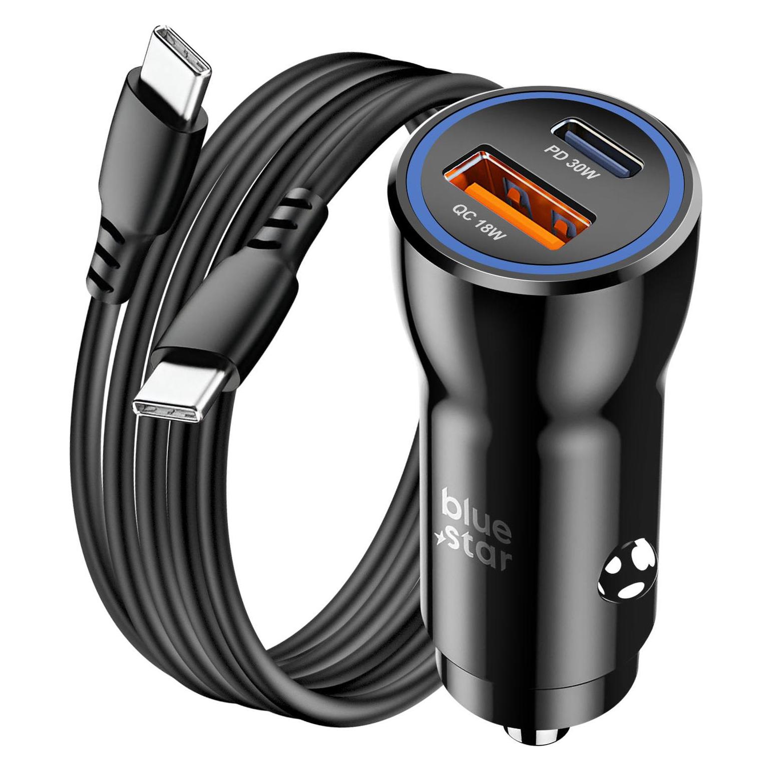 Blue Star Premier 2x USB-C / USB Autoladegerät (CAC-BSTAR-30C)