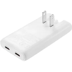 Sandberg 4in1 TravelCharger 2xUSB-C 65W (65 W, 2 Ports), USB Ladegerät, Weiss