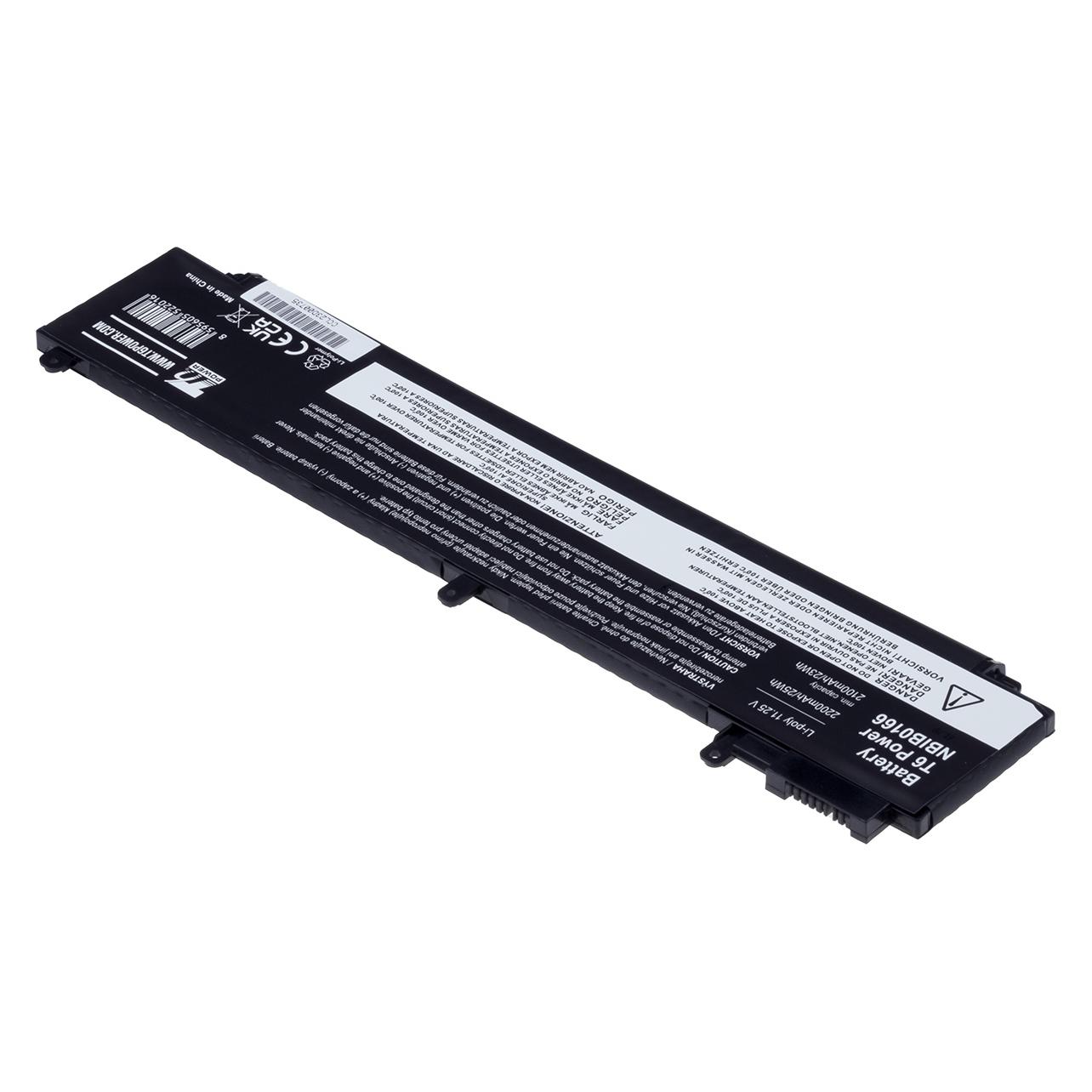 T6 Power Baterie Lenovo ThinkPad T460s, T470s,,, 3cell, Li-Pol (3 Zellen, 2200 mAh) (NBIB0166)