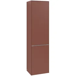 Villeroy & Boch Subway 3.0 Hochschrank, eckig, Wine Red, 450x1710x346mm, mit Absenkautomatik
