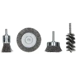BOSCH 4er-Drahtbürstenset für Bohrmaschine
