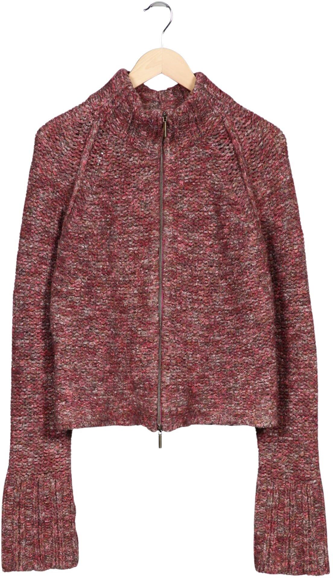 Just Cavalli Damen Strickjacke, Rot, Gr. EU 48, Wolle / Synthetik - Second Hand