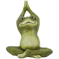HOME STORY Deko Figur Frosch   , Magnesia , Maße (cm): B: 35,5 H: 42,5 T: 22.0