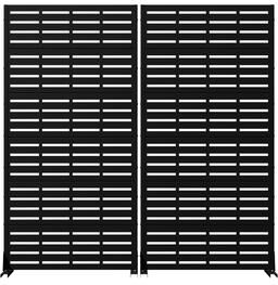 Dovelina Outdoor Privacy Screen Metal Privacy Screen Panel Free Standing