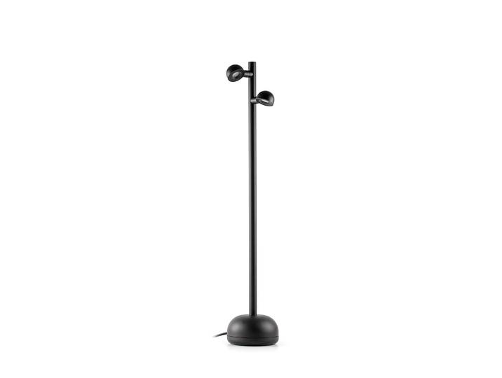 FARO BARCELONA LED-Terrassenleuchte Brot mit Kabel, Höhe 90 cm, schwarz, Aluminium, Modern
