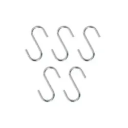 Metaltex 8002522900501 Wandhalterung Drinnen Universalhaken Silber 5 Stück(e)
