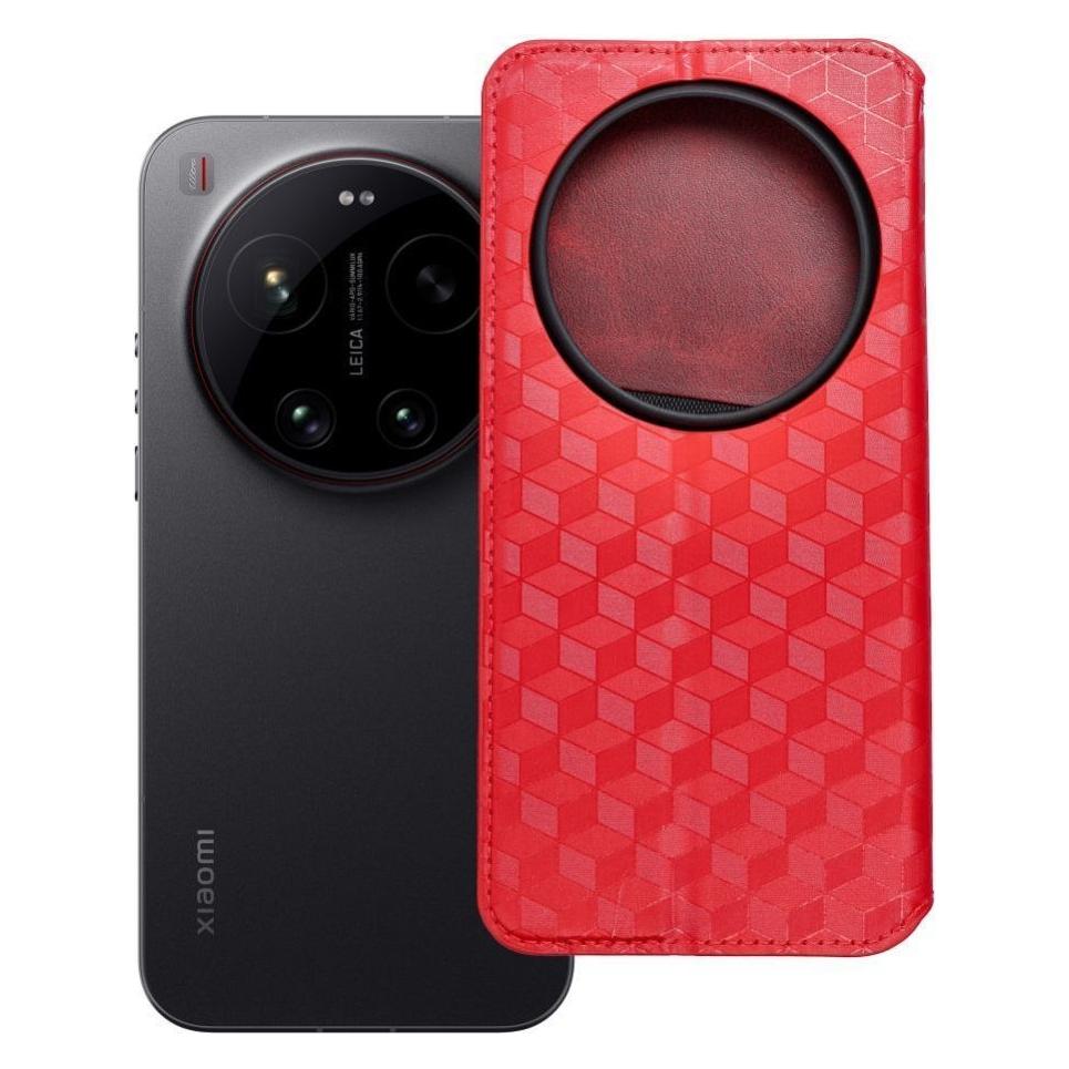 OEM Buchhülle, Flip-Hülle für Xiaomi 17 ULTRA Cubic Book, rot (Xiaomi 17 Ultra) (74674438)