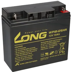 A2 Kung Long VdS WP18-12SHR 12V 18Ah AGM Blei Accu wartungsfrei