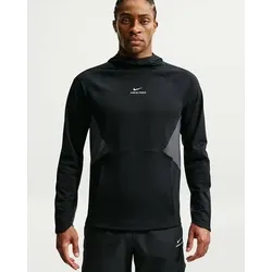 Nike Herren Jacken/Anoraks lg.Arm He/Uni Nike Pro Dri-FIT Midlayer-Trainingsoberteil (Herren), Größe L in Schwarz Schwarz