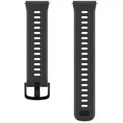 Coros 22mm Watch Band (22 mm, Silicone), Uhrenarmband, Schwarz