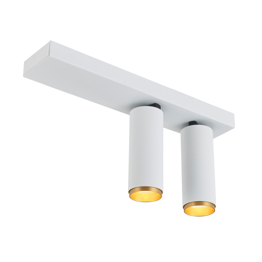 LOOM Design 2-er LED-Wand- /Deckenstrahler X-BEAM DOUBLE Weiß/Gold 868-001 5712802226711