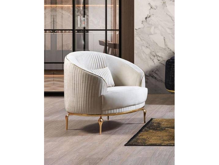Xlmoebel Loungesessel Beiger gepolsterter Sessel im modernen Design (Sessel), Hergestellt in Europa