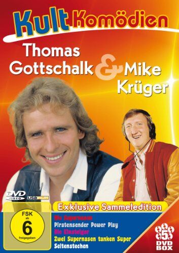 Thomas Gottschalk - Kultkomödien mit Thomas Gottschalk & Mike Krüger - 5DVD-Sammeledition (Die Supernasen, Piratensender Powerplay, Die Einsteiger, Zwei Nasen tanken super, Seitenstechen) - Preis vom 30.09.2026 09:01:18 h