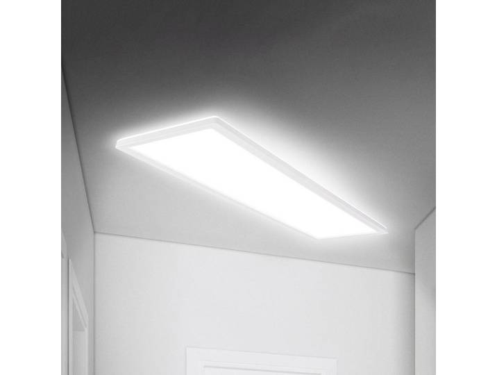 Briloner LED Deckenlampe Move, weiß / opal, für Flurbereich, Kunststoff, LED Deckenleuchte