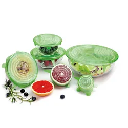 CASA ROYALE Silikondeckel 12er Set rund