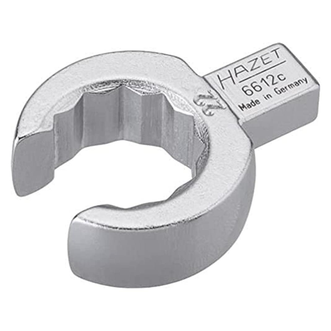 Hazet Einsteck-Ringschlüssel offen 6612C-22 Einsteck-Vierkant 9 x 12 mm Aussen Doppel-Sechskan... (22 mm) (6612C-22)