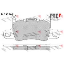 Bremsbelagsatz Scheibenbremse FTE 9011170 für Porsche 911 Cayman