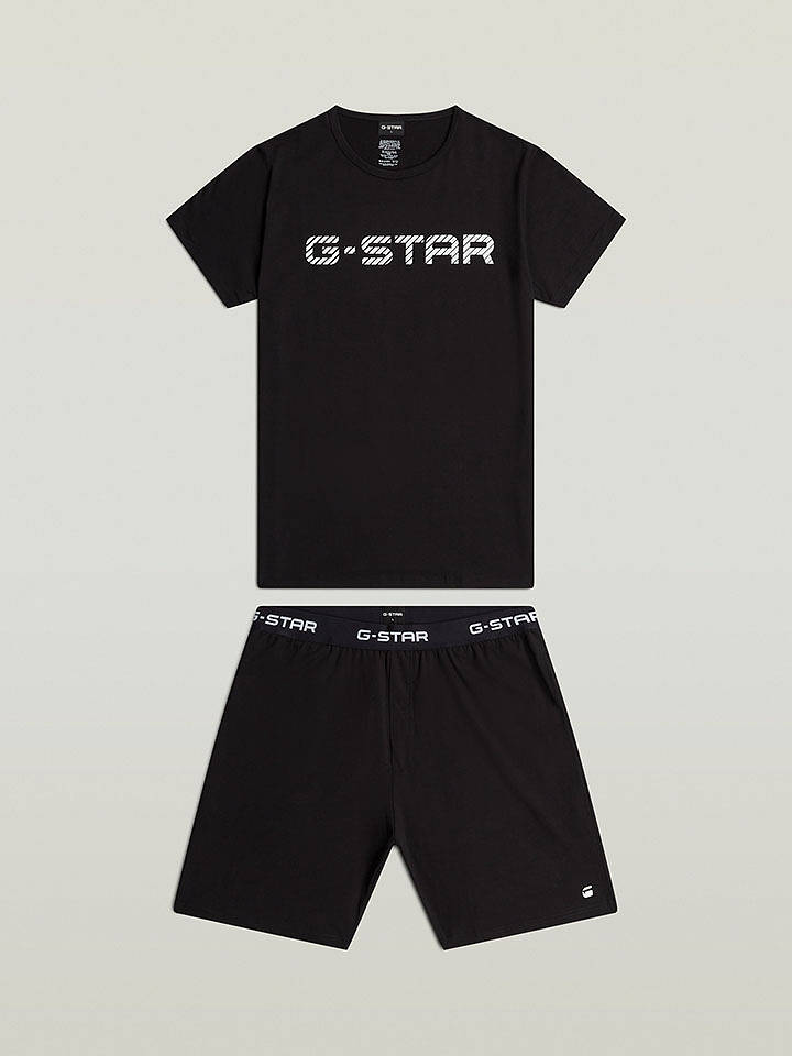 G-Star Pyjama in Schwarz - S