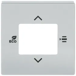 Busch-Jaeger 6109/03-83 Zentralscheibe für Raumtemperaturregler oder Raumtemperaturr. mit CO2, alusilber 2CKA006155A0043 61090383