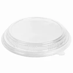 Deckel Ø 15,5 PVC Schale Naturholz 25un