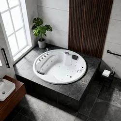 Whirlpool Badewanne 186x186 Eckig cm, 28 Massagedüsen Heizung LED, rund oder eckig, Einbau, 2 Personen, Caribia VIDAL XXL Deluxe, Made in Germany
