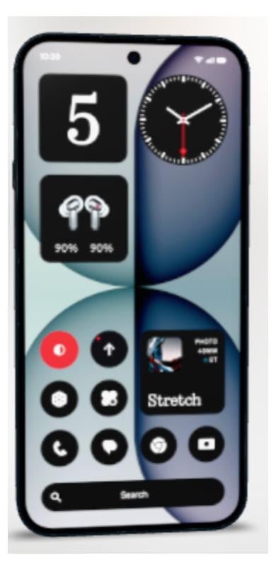 Nothing Phone 4a 5G, dual SIM, 8GB RAM, 128GB opslag - zwart