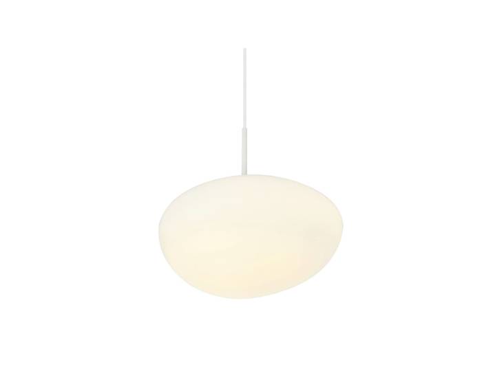Suspension en verre blanc 33 cm